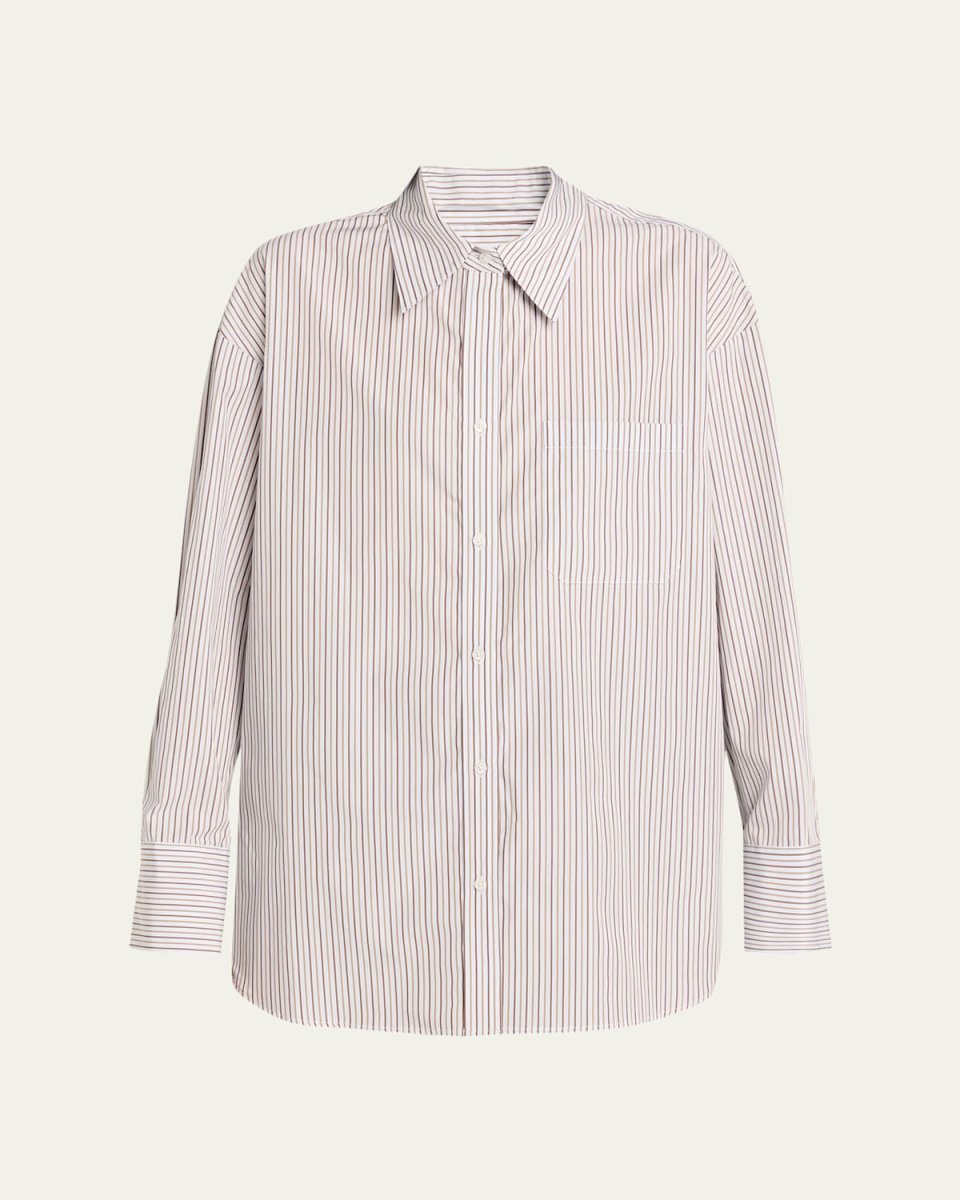 Big Joe Striped Cotton Button-Front Shirt